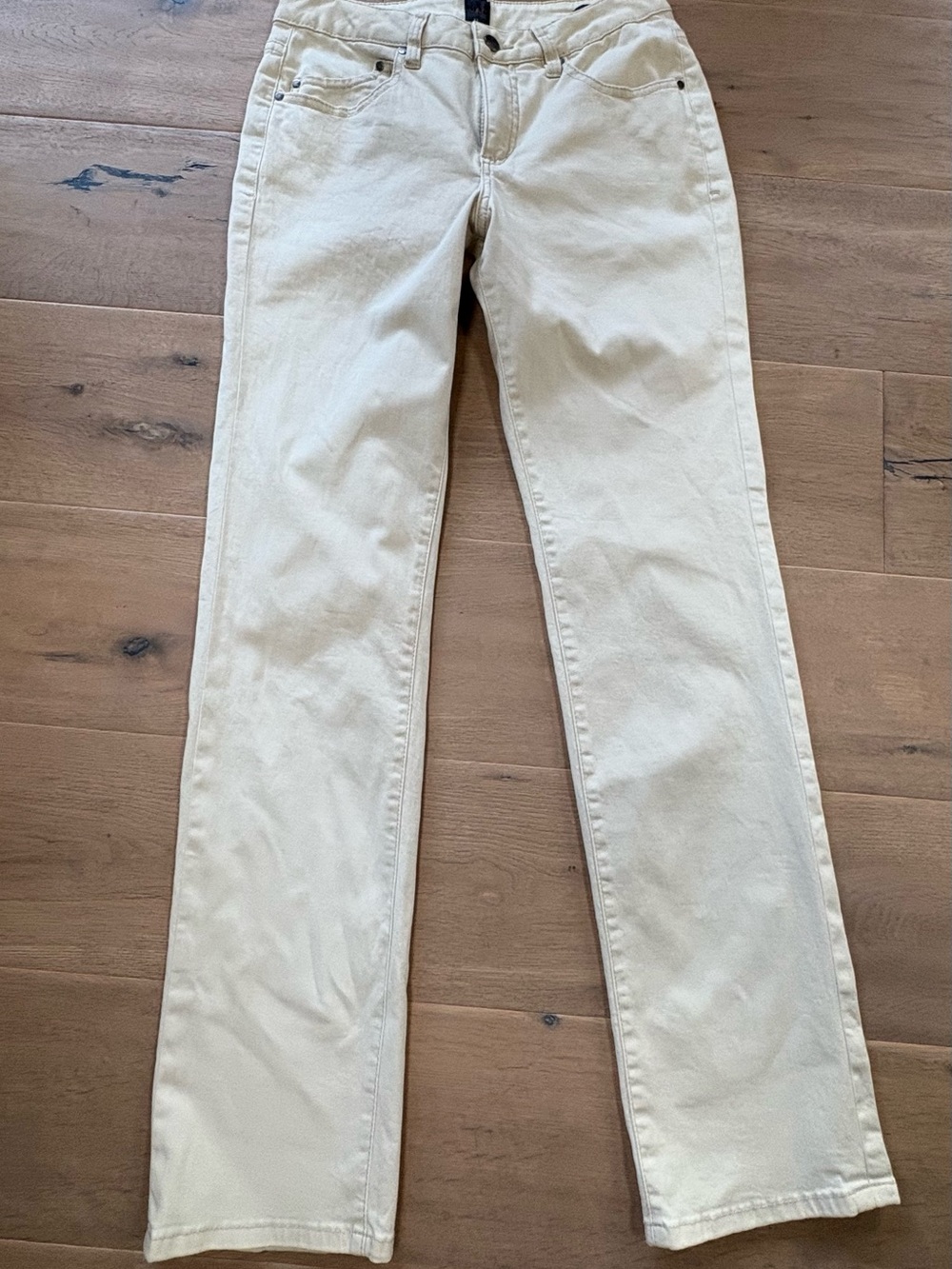 Jag Mid-rise Straight-Leg Women’s Cream Jeans